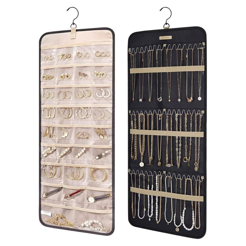 Amazon is selling a 'very handy' hanging jewelry organizer for only $16 right now
