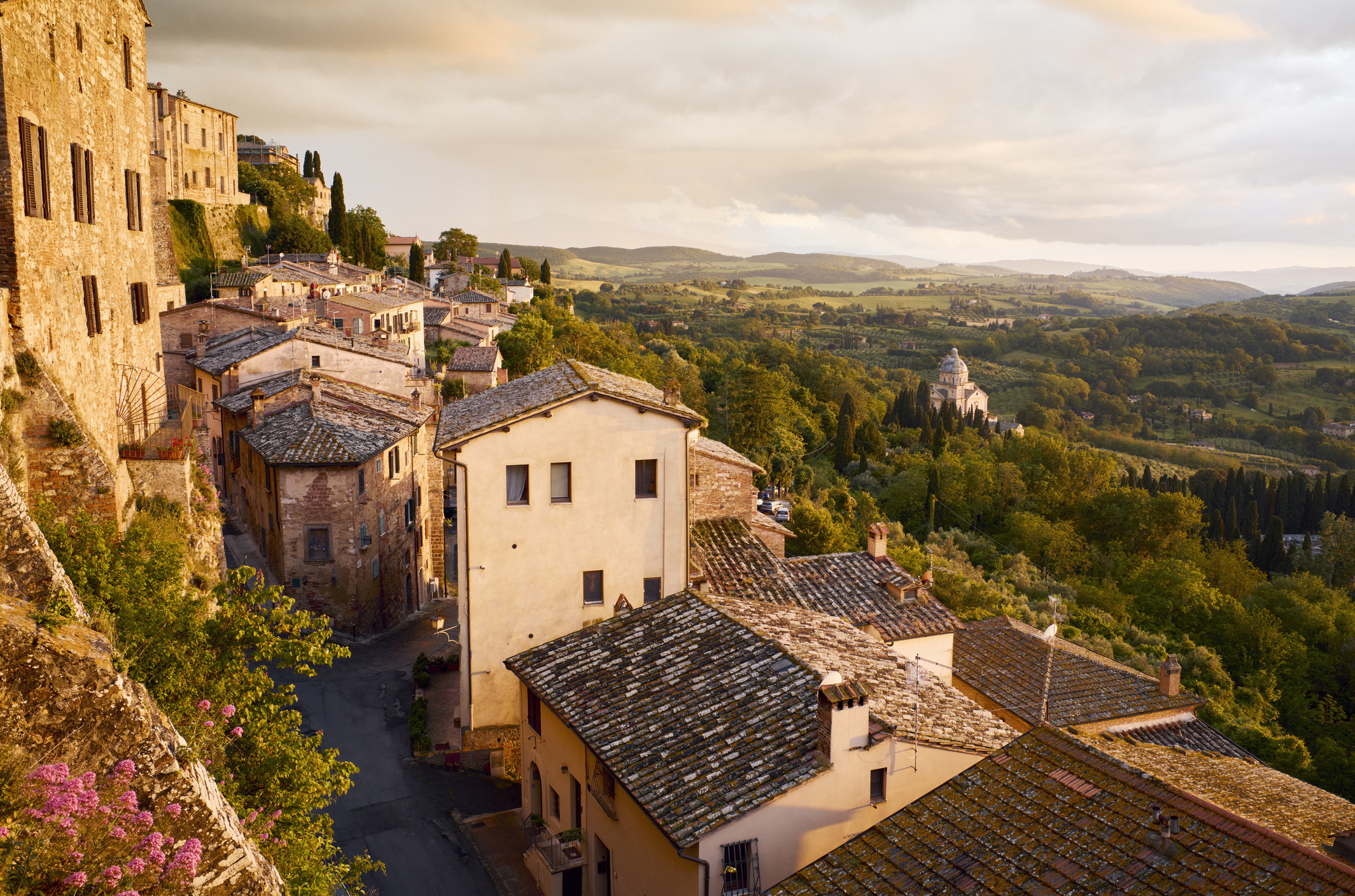 Hill town of Montepulciano in Tuscany