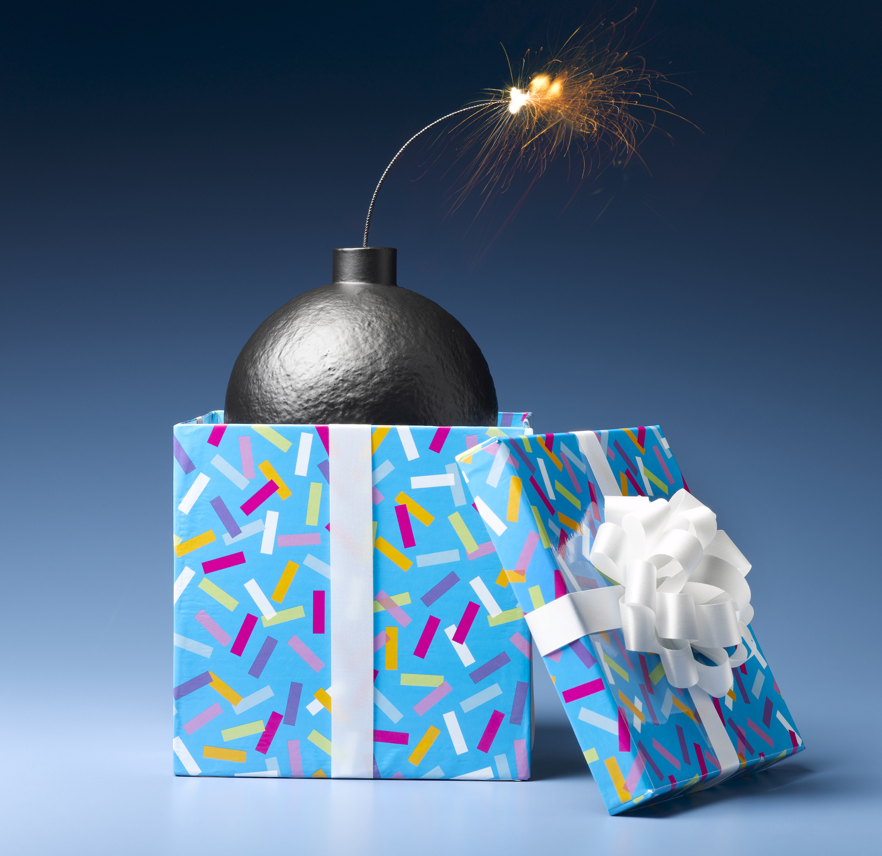 Bomb in Gift Box