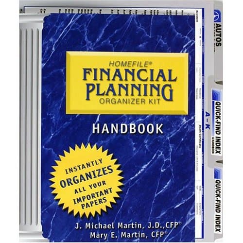 Homefile financial organization system