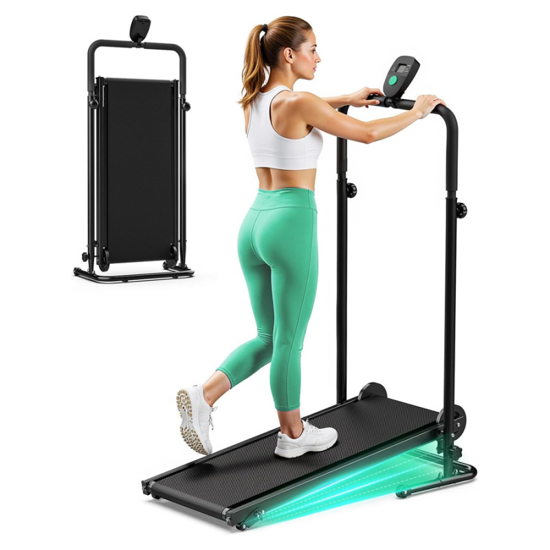 Amazon is selling a foldable cordless treadmill for only $128