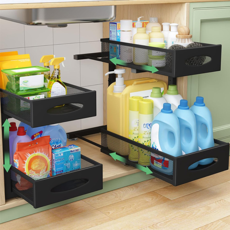 Amazon is selling a sliding cabinet organizer for just $26