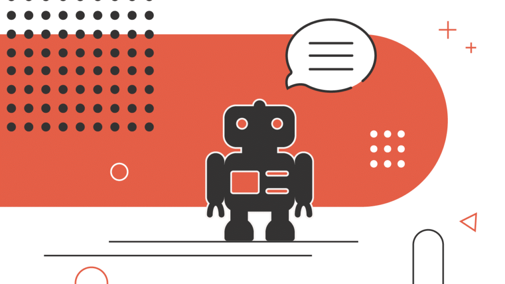 A playful, colorful illustration on a light green background features an array of stylized robots, providing a visual representation for an article about