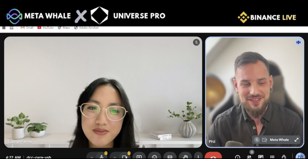 Universe Pro Invited by Binance Live for MetaWhale AMA Discussion on the Future of Decentralized Trading