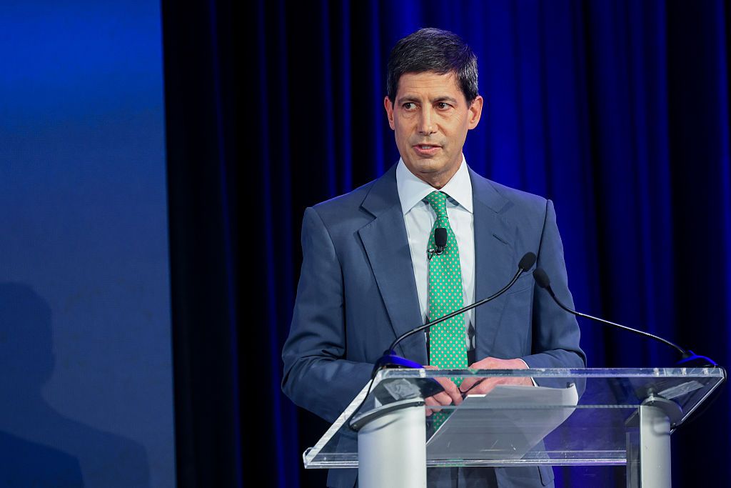 Kevin Warsh, former governor of the US Federal Reserve, during the International Monetary Fund (IMF) and World Bank Spring meetings at the IMF headquarters in Washington, DC, US, on Friday, April 25, 2025.