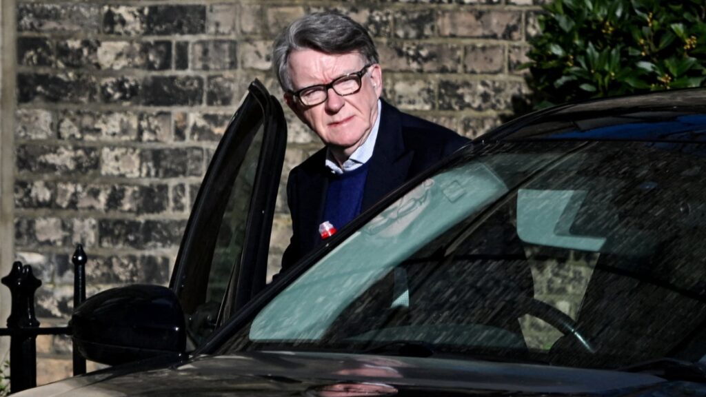 Peter Mandelson released on bail after arrest