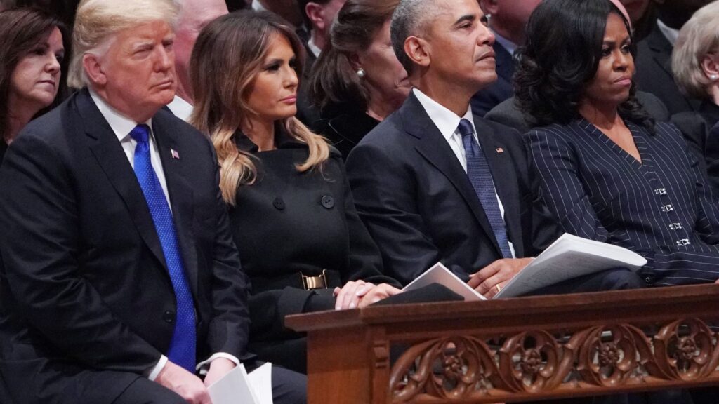 Trump condemns racist video showing Obamas as apes after removing it