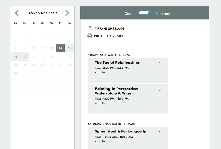 Page, Text, Calendar