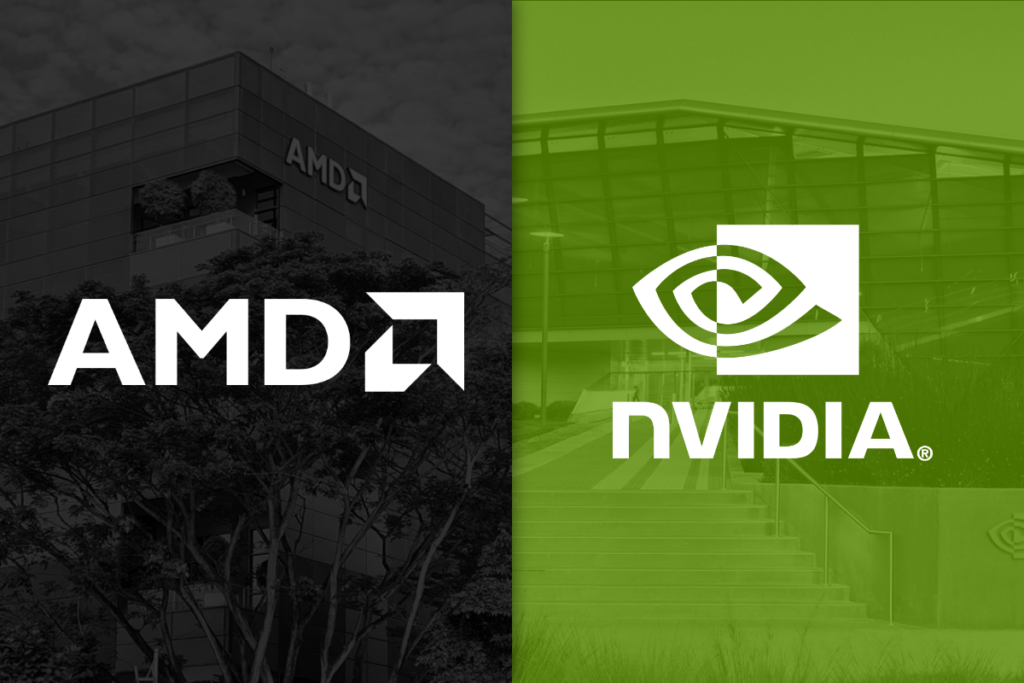 AMD and Nvidia logos.