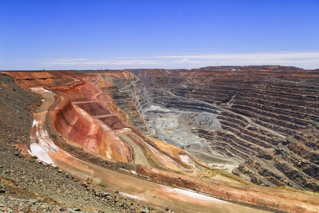 A gold mine in Australia.