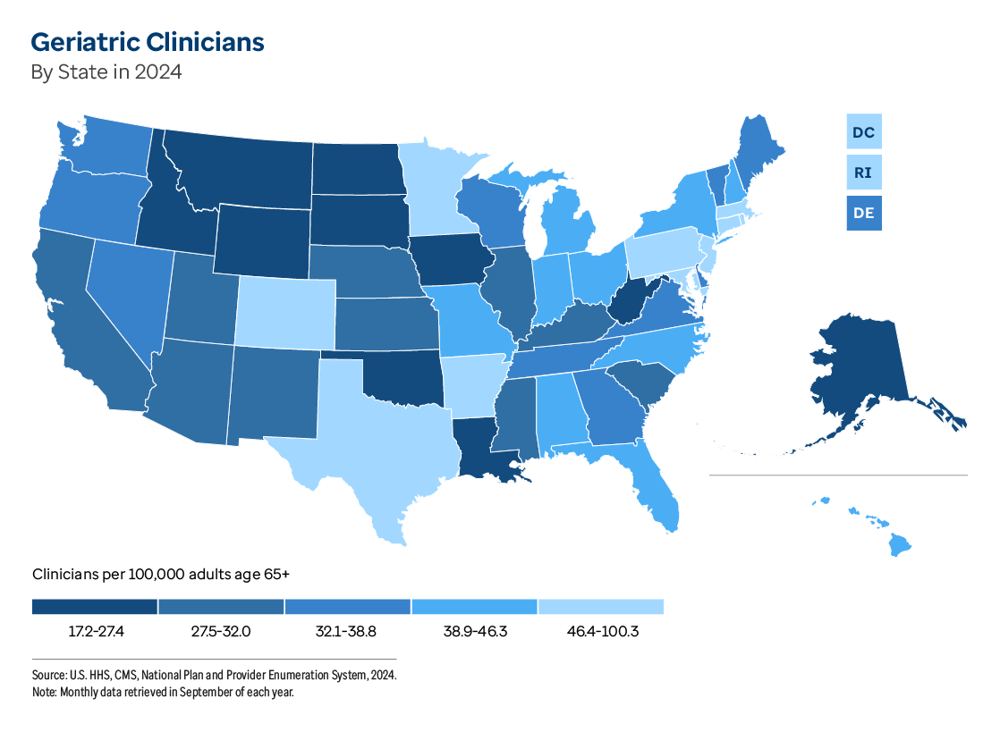 Source: U.S. HHS, CMS, National Plan and Provider Enumeration System, 2024. Note: Monthly data retrieved in September of each year.