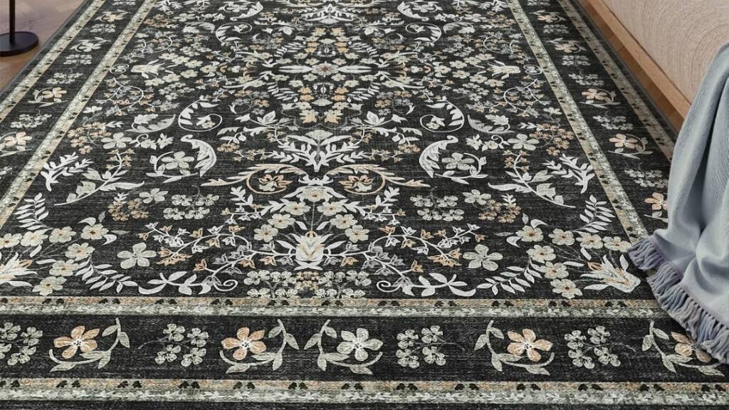 Target's $96 8x10 washable area rug looks like an estate sale find