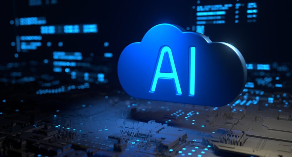 An AI cloud schematic.