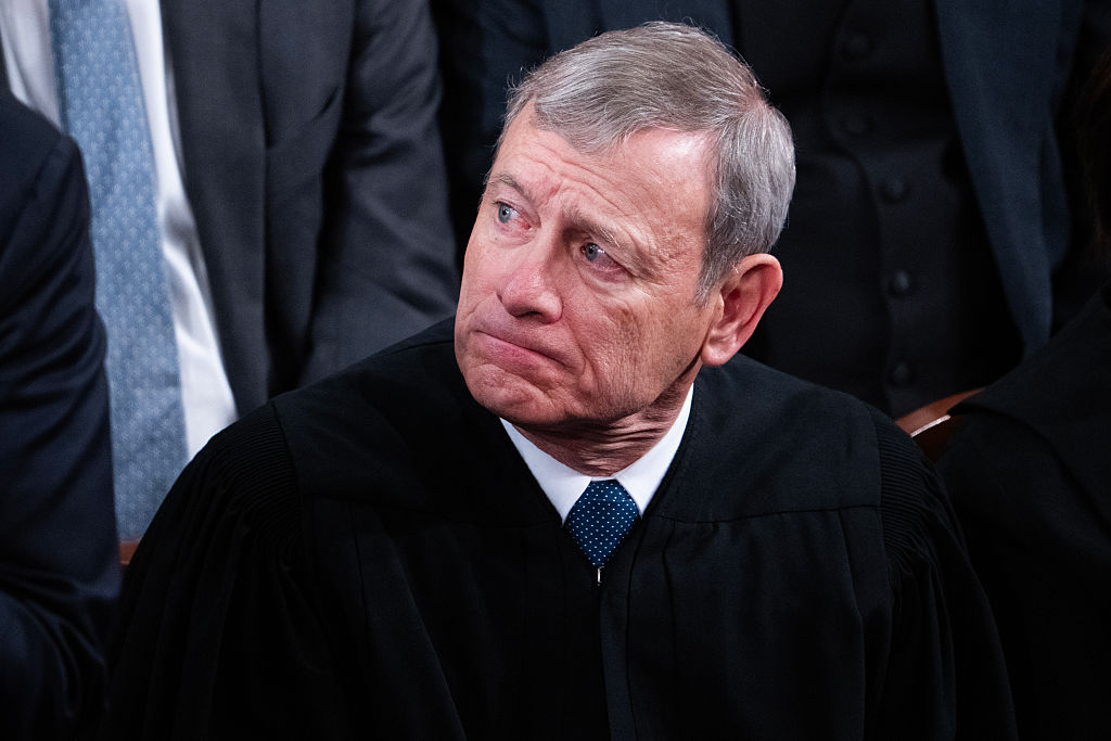 Supreme Court Chief Justice John Roberts attends President Donald Trump&rsquo;s State of the Union address in the House Chamber of the U.S. Capitol on Tuesday, February 24, 2026.