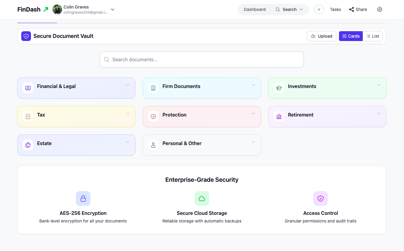 FinDash Document Vault FinDash Document Vault screenshot