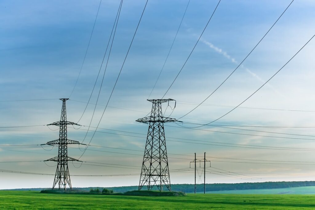 Electrical power lines.