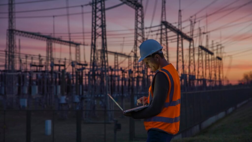 A worker at a power plant.