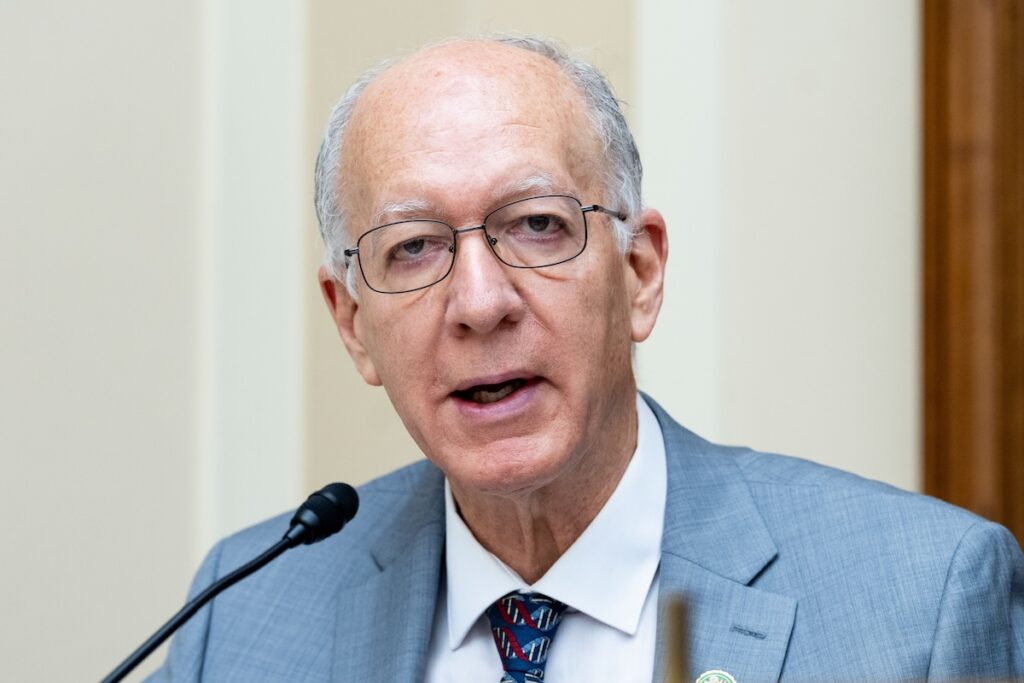U.S. Representative Bill Foster (D-IL) speaking at a hearing of the House Committee on Science, Space, and Technology Subcommittee on Energy at the U.S. Capitol in Washington, DC. (Photo by Michael Brochstein/Sipa USA)