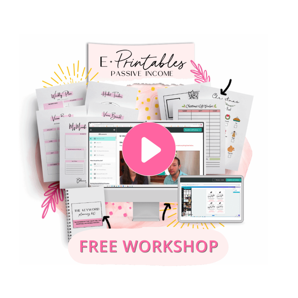 Free Training: Earn Money Selling Printables